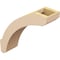 Ekena Millwork 5-inch W x 18-inch D x 18-inch H Lafayette Rough Cedar Woodgrain TimberThane Knee Brace, Primed BRCUR05X18X18LFTRCPR - alternate 3